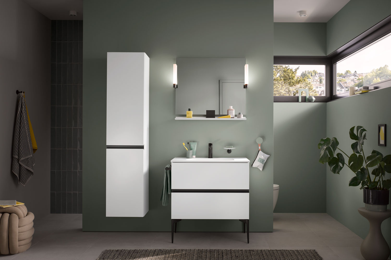 Baño minimalista